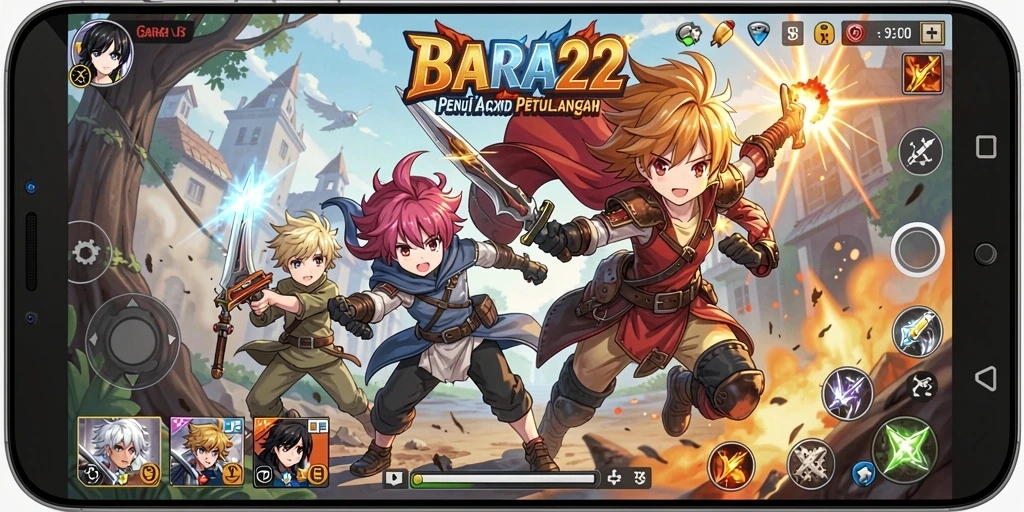 Gameplay seru dan karakter anime yang menarik.