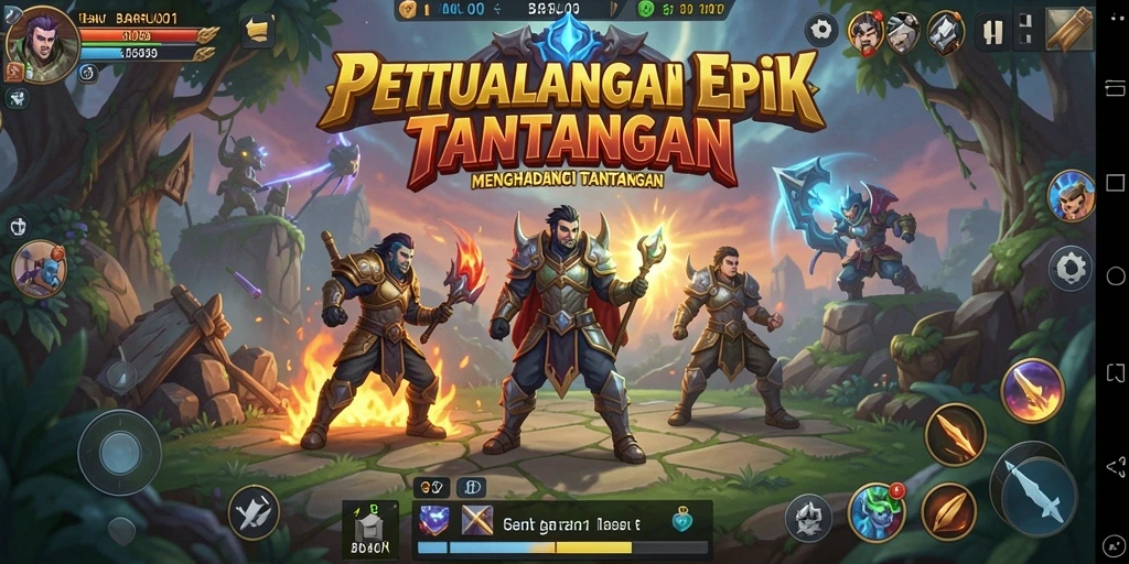 Tampilan menakjubkan dari gameplay di dunia petualangan BARU01.