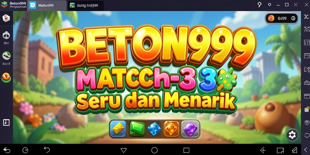 Tampilan gameplay BETON999 yang penuh warna dan menyenangkan.