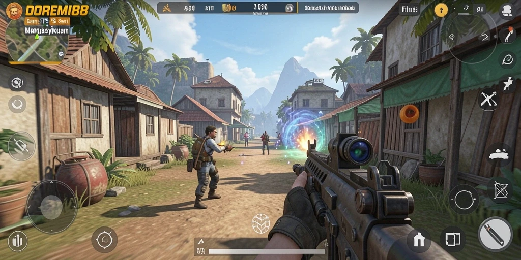 Screenshot gameplay DOREMI88 yang menegangkan dan penuh aksi.