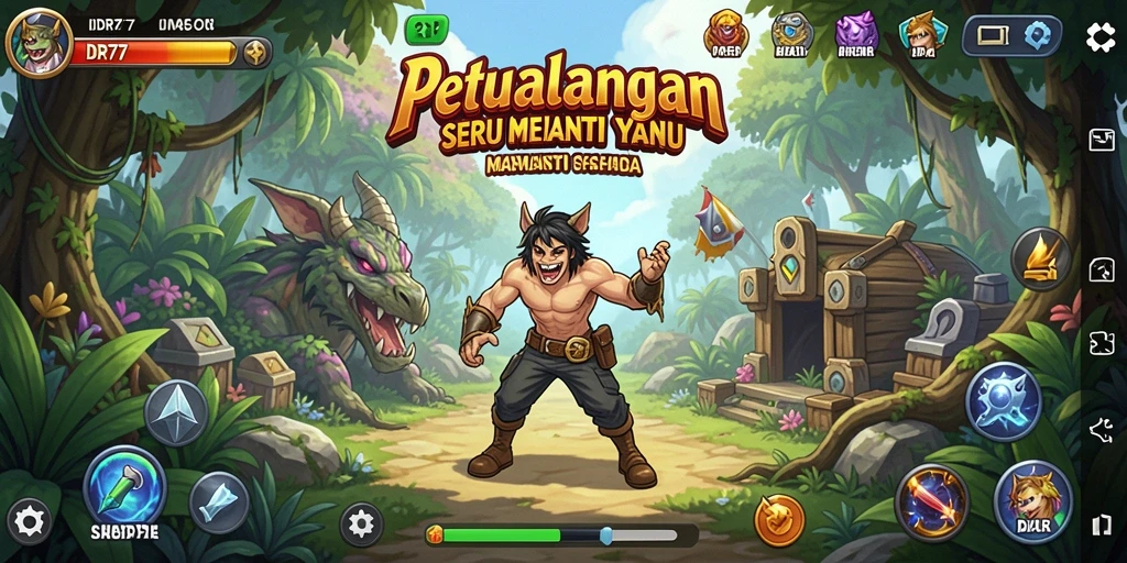 Tampilan gameplay menegangkan dari IDR77 yang penuh petualangan.