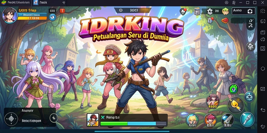 Tampilan karakter dan aksi seru dalam <strong>IDRKING</strong> yang memukau.