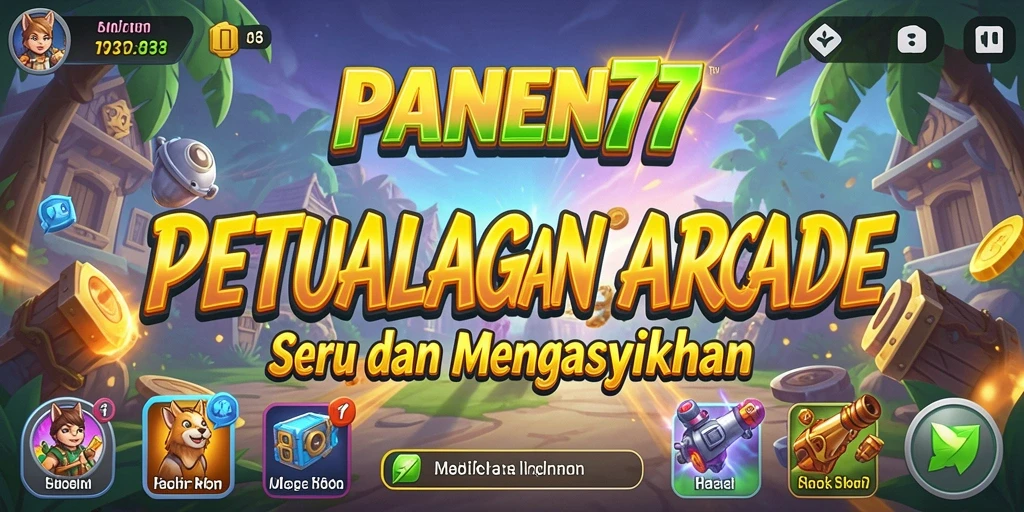 Screenshot PANEN77 menampilkan gameplay yang dinamis dan penuh warna.