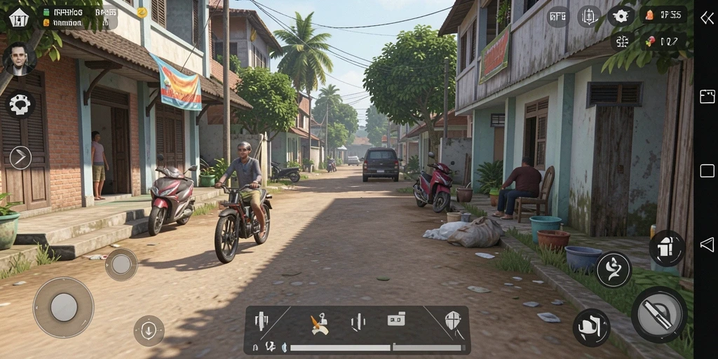 Tampilan gameplay RP55 yang mendetail dan interaktif.