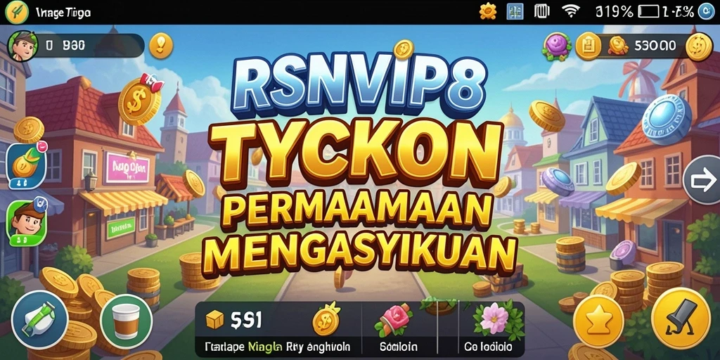 Tangkapan layar gameplay RSNVIP8 menampilkan strategi bisnis yang menarik.