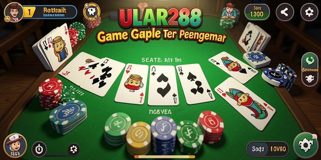 Screenshot gameplay seru dan interaktif dari game Gaple ULAR288.